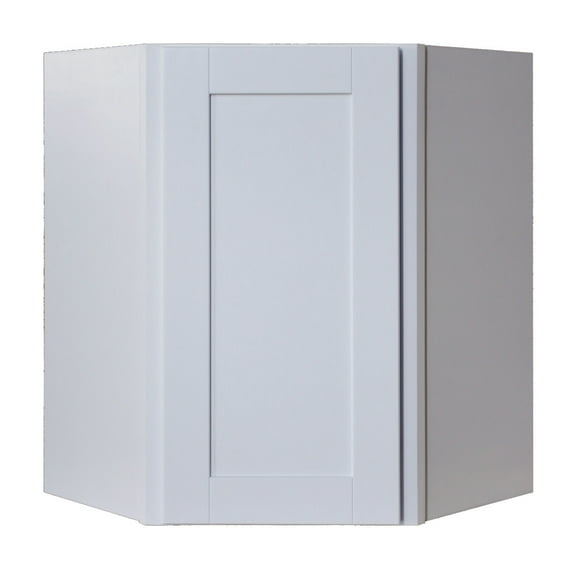 Sunny Wood Shw2430dc-A Shaker Hill 24" X 30" Diagonal Corner Wall Cabinet - White