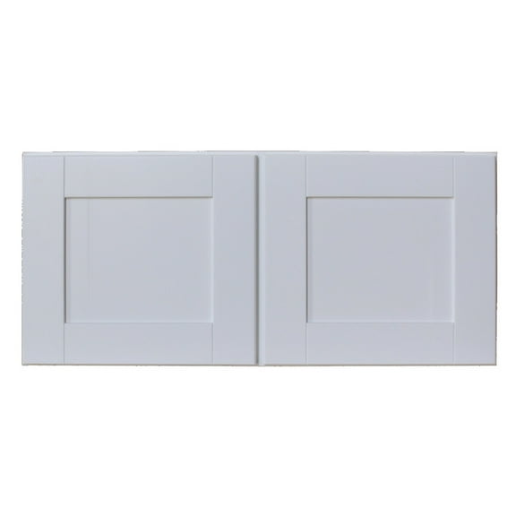 Sunny Wood Shw3315-A Shaker Hill 33" X 15" Double Door Wall Cabinet - White