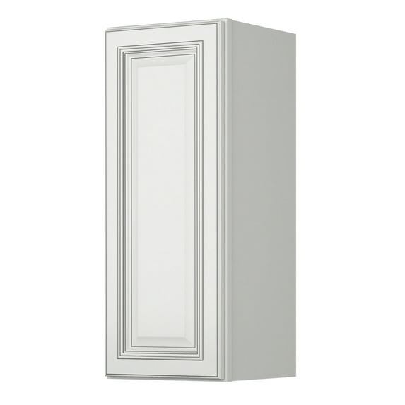Sunny Wood Slw1230-A Sanibel 12" X 30" Single Door Wall Cabinet - White