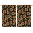 thumbnail image 1 of Sunny Yellow Sunflower Kitchen Curtains 2 Panels - 42x63 Inch Semi-Sheer Floral Drapes, Farmhouse Window Treatment for Cafe, 1 of 2