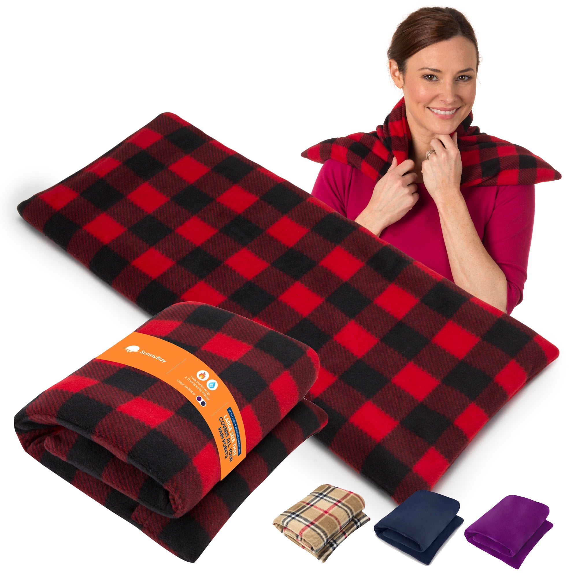 SunnyBay Extra Large Microwave Heating Pad, Microwavable Heavy Weighted Full Body Moist Hot or