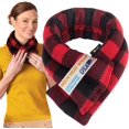 thumbnail image 1 of SunnyBay Microwavable Heating Pads, Microwavable Moist Heated Neck and Shoulder Wrap, Versatile Weighted Beanbag Cold Pack or Warm Compress, 2.5 lbs, 26x5 Inches, Buffalo, 1 of 7