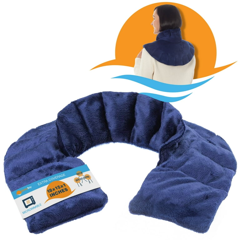 SunnyBay Microwavable Weighted Heating Pad for Neck & Shoulders
