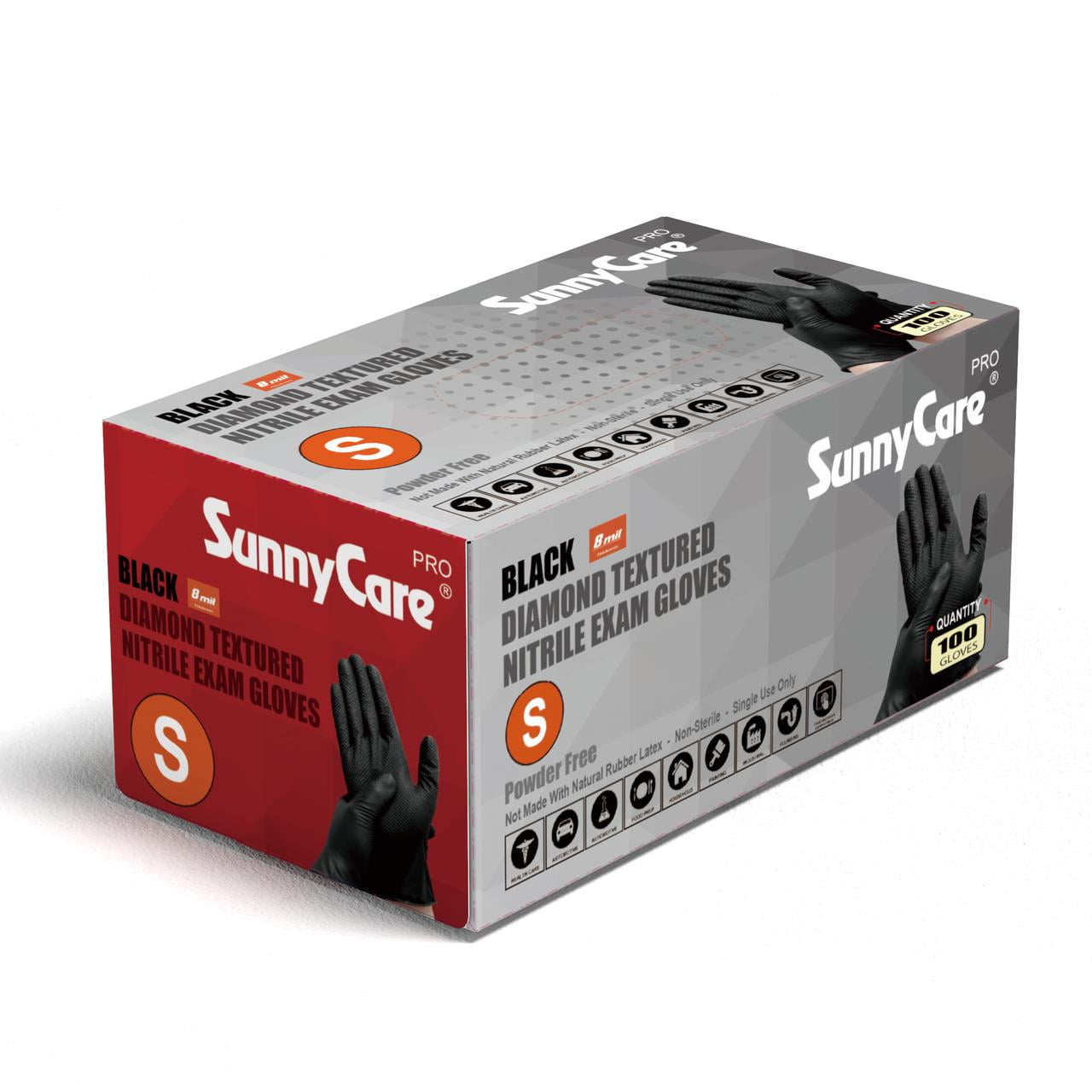 100 SunnyCare Nitrile Medical Exam Gloves Powder Free Chemo-Rated (Non Vinyl Latex) Size: Large