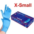 thumbnail image 1 of SunnyCare Powder Free Nitrile Disposable Gloves Box, XS, Blue, 100 Count, 1 of 2
