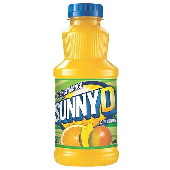 SunnyD Orange Mango Punch 16 oz Plastic Bottles - Pack of 12