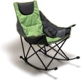thumbnail image 1 of Sunnyfeel Foldable Oversized Padded Camping Rocking Chair, Green, 1 of 8