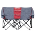 thumbnail image 1 of Sunnyfeel Heavy Duty Portable Comfortable Large Outdoors Double Camping Chair Folding Loveseat, Gray, 1 of 8