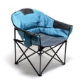 thumbnail image 1 of Sunnyfeel Comfy Padded Saucer Chair, Steel Frame, Blue, 1 of 6