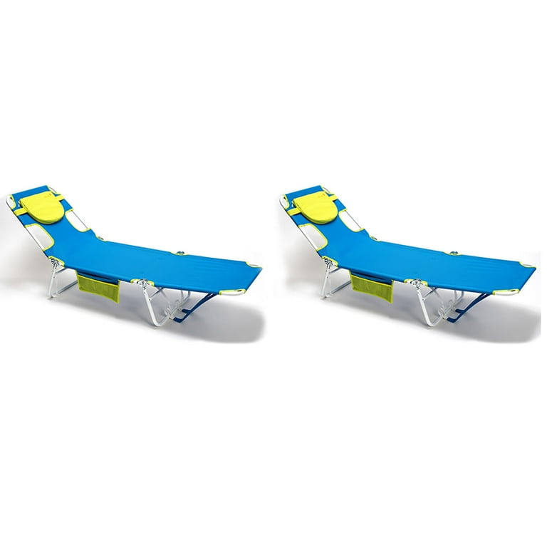 SunnyFeel Reclining Beach Chair Sun Lounger Lay Flat, Face Down