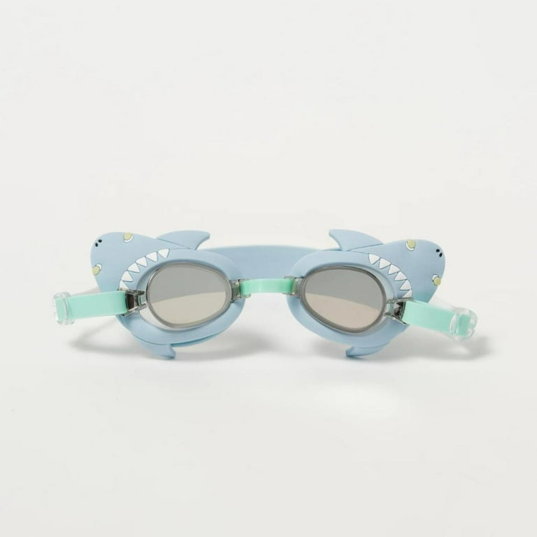 SUNNYLIFE Mini Swim Goggles Salty the Shark Aqua SUNNYLIFE Mini Swim Goggles Salty the Shark Aqua