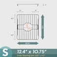 thumbnail image 1 of SunnyPoint 304 Stainless Steel Sink Protector Rack – Rust-Resistant Grid for Kitchen Sink Bottom, Scratch Prevention, Drainage Support, Small (10.75"x12.4"), 1 of 7