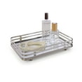 thumbnail image 1 of SunnyPoint Classic Decorative Vanity Perfume Dresser Jewelry Organizer Makeup Mirror Tray, 1 of 5