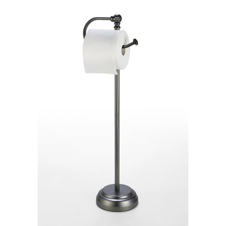 SunnyPoint Classic Bathroom Free Standing Toilet Tissue Paper Roll Holder  Stand