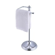 SunnyPoint Heavy Weight Classic Metal Fingertip Towel Holder Stand; Chrome