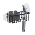 thumbnail image 1 of SunnyPoint NeverRust 304 Stainless Steel Kitchen Sink Suction Holder – Matte Black, 7.4” x 3.3” x 2.75” (Sponge & Brush NOT Included), 1 of 10