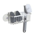 thumbnail image 1 of SunnyPoint NeverRust 304 Stainless Deluxe Kitchen Sink Suction Holder (Brushed Texture, 7.4 x 3.3 x 2.75 Inch)(Sponge & Brush NOT Included), 1 of 10