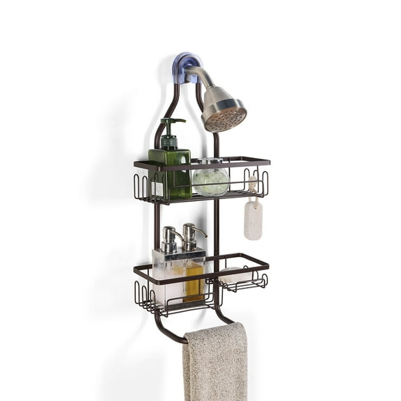 SunnyPoint Sturdy Tubing Structure Bathroom Hanging Shower Head Caddy Organizer
