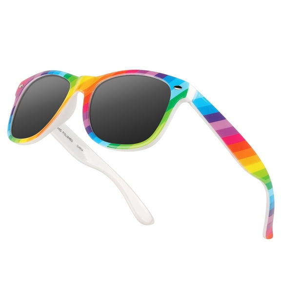 SunnyPro Rainbow Sunglasses Pride Accessories Women LGBTQ Gay Stuff Bi Lesbian Glasses