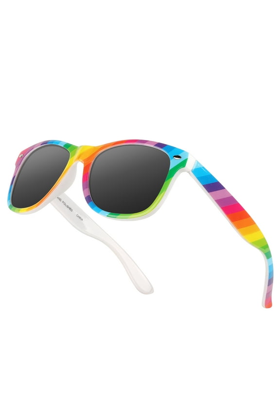 SunnyPro Rainbow Sunglasses Pride Accessories Women LGBTQ Gay Stuff Bi Lesbian Glasses