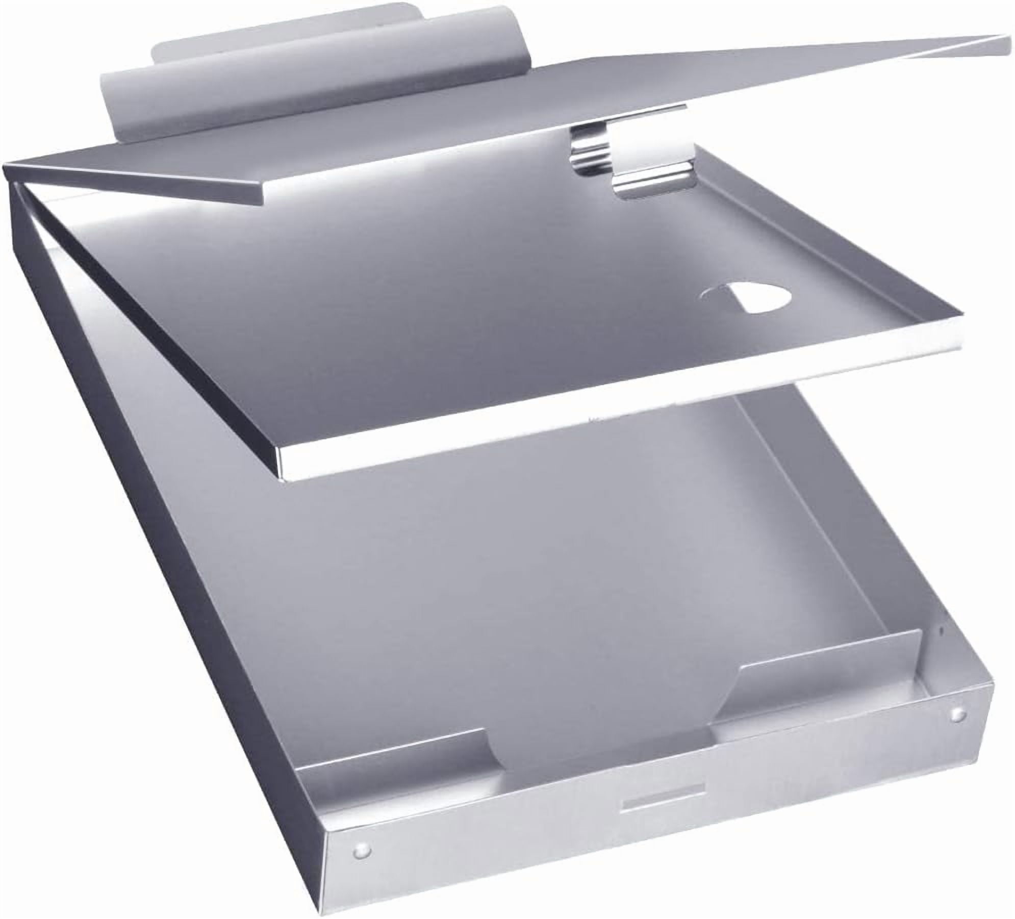 Sunnyclip 3-Tier Metal Clipboard - Heavy Duty Aluminum Organizer with Storage, High Capacity Clip for Jobsite & Office Management
