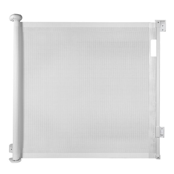 Sunnycome Retractable Baby Gate,Mesh Dog Gate,33"Tall Extends up to 63" Wide,Child Safety Gate for Doorways,Stairs,Hallways,Indoor Outdoor White