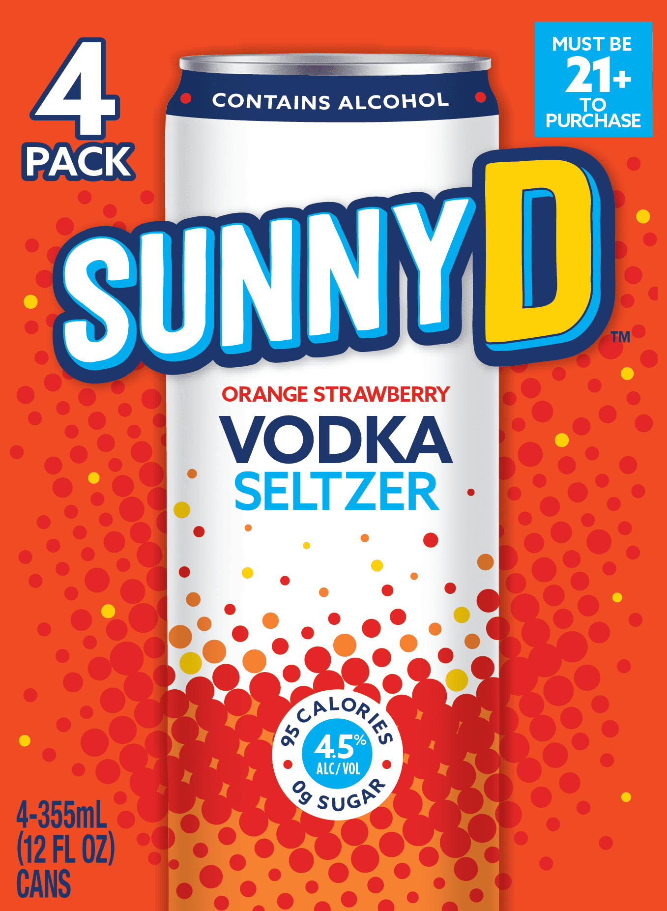 Sunnyd Vodka Seltzer Os 4/12c