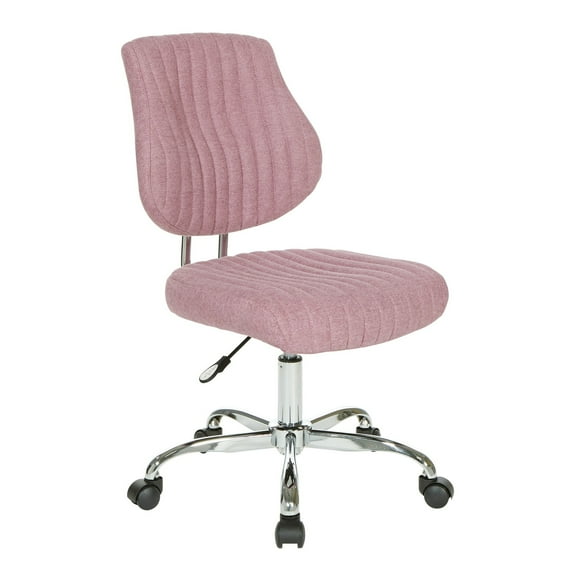 Sunnydale Office Chair in Orchid Purple Fabric with Chrome Base