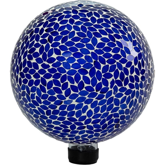 Sunnydaze 10-Inch Gazing Ball for Garden - Glass Gazing Globe for Outside - Outdoor Garden Orb for Backyard or Front Lawn Decor - Lavender