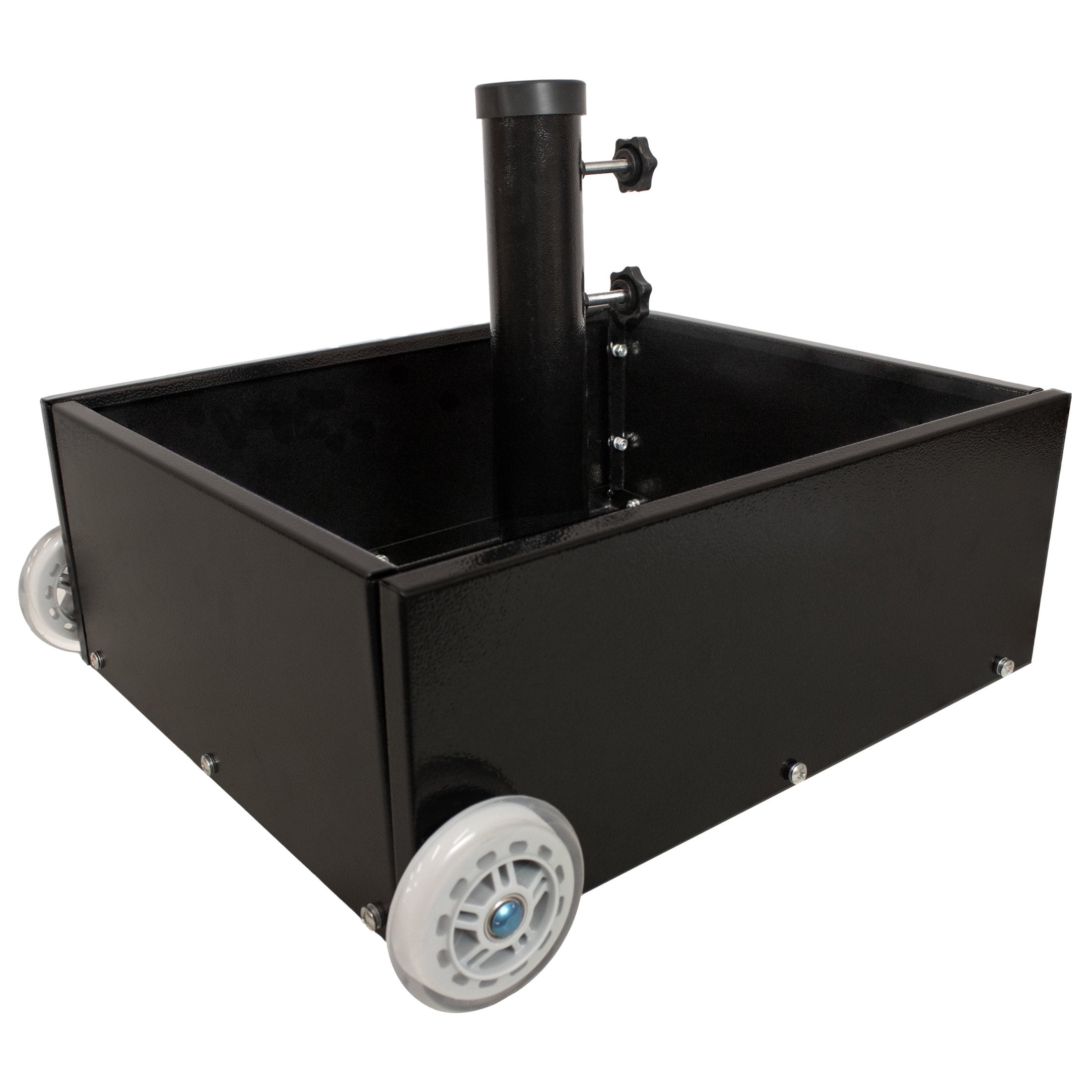 Sunnydaze 100 lb Black Square Powder-Coated Steel Market Umbrella Base
