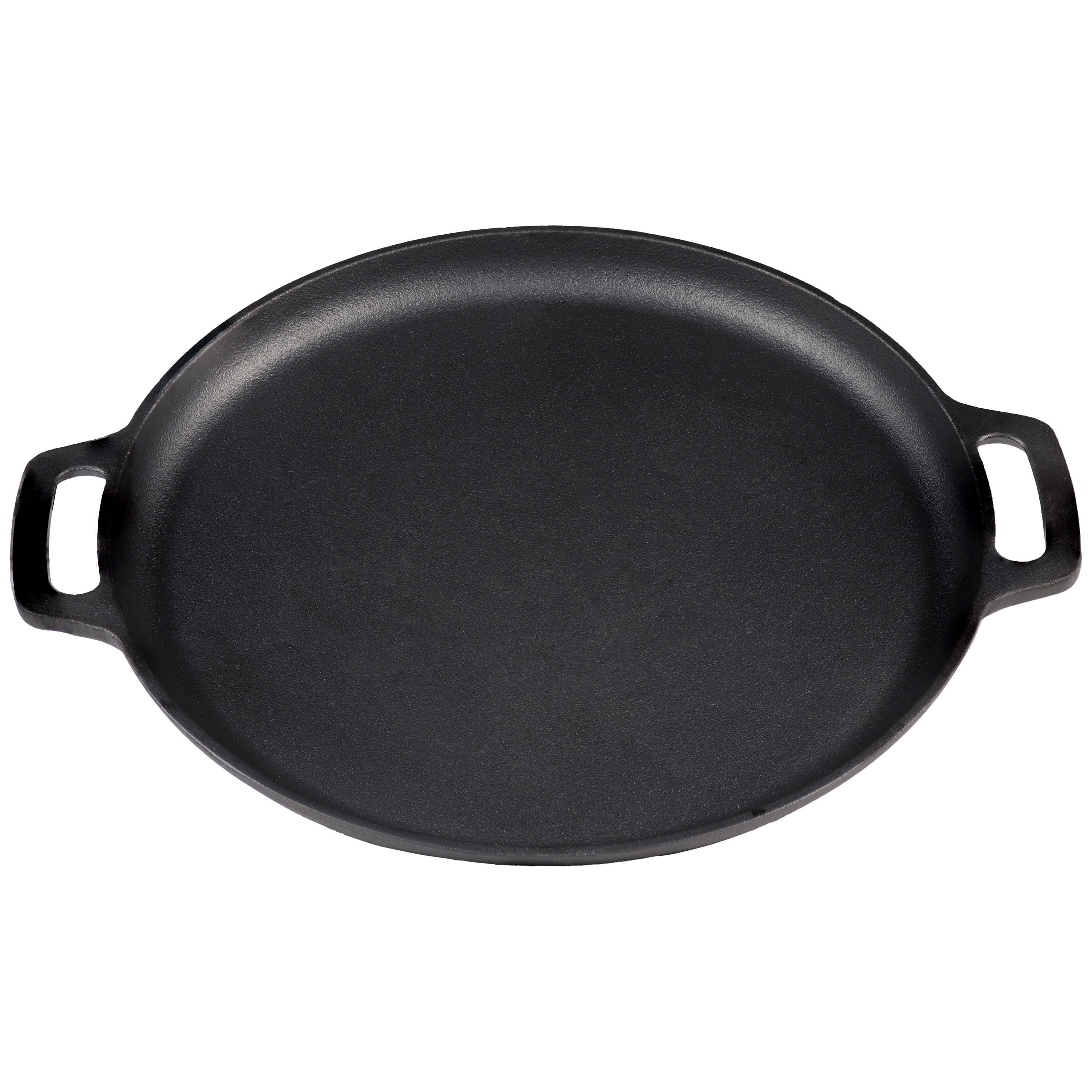 Sunnydaze 1375 Cast Iron Pizza Pan With Handles 