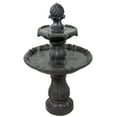 thumbnail image 1 of Sunnydaze Traditional Black Resin 2-Tier Solar Fountain with Battery, 1 of 13