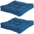 thumbnail image 1 of Sunnydaze 20" x 20" Blue Square Seat Cushion Set, 2 Count, 1 of 8