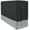 thumbnail image 1 of Sunnydaze 22" x 74" x 44.5" Gray and Black Stripe Firewood Log Rack Cover, 1 of 7