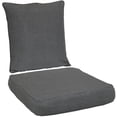 thumbnail image 1 of Sunnydaze 24" x 24" Gray Seat and Back Cushion Set for Outdoor Chairs, 2 Count, 1 of 7