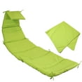thumbnail image 1 of Sunnydaze 27" x 88.5" Apple Green Outdoor Hanging Lounge Chair Replacement Cushion, 1 of 6