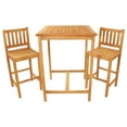 thumbnail image 1 of Sunnydaze 3-Piece Teak Patio Dining Set, 1 of 7