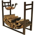 thumbnail image 1 of Sunnydaze 30.5" Indoor or Outdoor Powder-Coated Steel Log Holder with Kindling Holder, 1 of 11