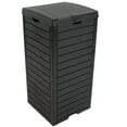 thumbnail image 1 of Sunnydaze 39-Gallon Solid Patio Polypropylene Resin Outdoor Trash Can, Black, 1 of 16