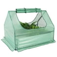 thumbnail image 1 of Sunnydaze 4' x 3' x 3' Outdoor Mini Greenhouse with Metal Raised Garden Bed, Green, 1 of 11