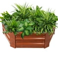 thumbnail image 1 of Sunnydaze 40.5" x 36" x 11.75" Hexagon Woodgrain Galvanized Steel Raised Garden Bed, 1 of 11