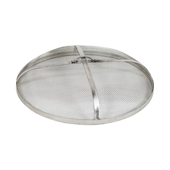 Sunnydaze 40" Round Rust-Resistant Stainless Steel Fire Pit Spark Screen Cover