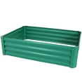 thumbnail image 1 of Sunnydaze 47.25" x 35.5" x 11.75" Rectangular Green Galvanized Steel Raised Garden Bed, 1 of 6