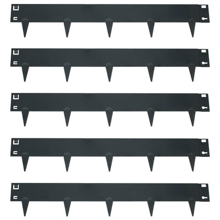 Sunnydaze 7" x 42" Gray Steel Landscape Edging Border (5 Pack)