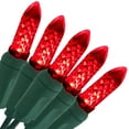 thumbnail image 1 of Sunnydaze 70 LED Red M6 Faceted Christmas String Lights, 21 feet, 1 of 7