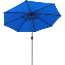 Sunnydaze 93.5" Pacific Blue Solid Octagon Market Umbrella