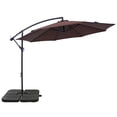 thumbnail image 1 of Sunnydaze 95" Beige Solid Octagon Cantilever Umbrella with Base Plates, 1 of 12