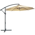 thumbnail image 1 of Sunnydaze 95" Beige Solid Octagon Cantilever Umbrella, 1 of 9