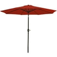 thumbnail image 1 of Sunnydaze 96" Burnt Orange Solid Octagon Market Umbrella with Push-Button Tilt, 1 of 11