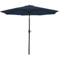 thumbnail image 1 of Sunnydaze 96" Navy Blue Solid Octagon Market Umbrella with Push-Button Tilt, 1 of 12